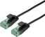 Изображение Roline Recycled Material ROLINE RM UTP Data Center Patch Cord Cat.6A (Class EA), Slim, black, 1 m