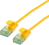 Изображение Roline Recycled Material ROLINE RM UTP Data Center Patch Cord Cat.6A (Class EA), Slim, yellow, 2 m