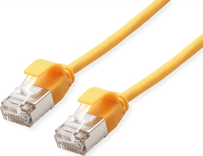 Изображение Roline U/FTP DataCenter Patch Cord Cat.6A (Class EA), LSOH, slim, yellow, 1 m