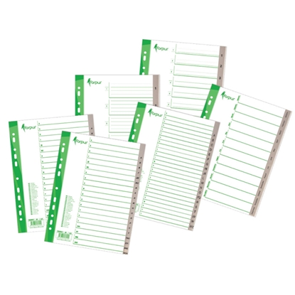 Picture of Sadalītājs dokumentiem Forpus 1-10 plastikāta A4