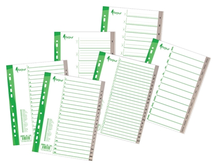 Picture of Sadalītājs dokumentiem Forpus 1-31 plastikāta A4