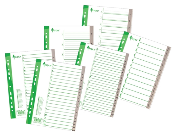 Picture of Sadalītājs dokumentiem A-Z plastikāta A4, Forpus