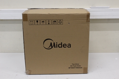 Picture of SALE OUT. Midea MAD1100DADK Air fryer digital,Two-zone cavity, 6.4L + 4.4L | Midea Two Zone Airfryer | MAD1100DADK | Power 1850 W | Capacity 4.4/6.4 L | Rapid Air technology | Black | USED, DIRTY, SCRATCHED ON TOP