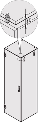 Attēls no Schroff Varistar Top Cover Spacer, for Flat Top Cover Closed by 10 mm