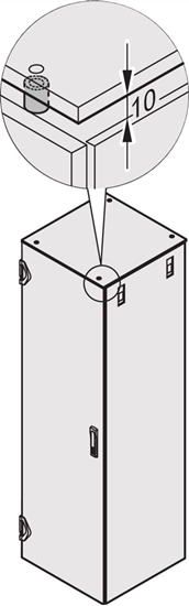 Picture of Schroff Varistar Top Cover Spacer, for Flat Top Cover Closed by 10 mm