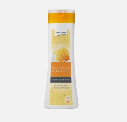 Picture of SOFT & GENTLE Dušas želeja PIENS & MEDUS 300ml ( Izcelsmes valsts Vācija )