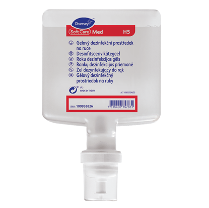 Picture of Soft Care Med H5 - Roku gēla dezinfekcijas līdzeklis uz spirta bazes 1.3L (4x1.3L)