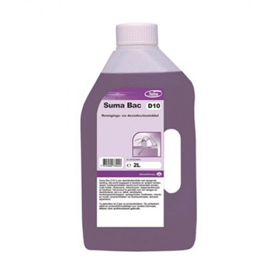 Picture of Suma Bac D10 Dezinfekcijas līdzeklis virsmām ar mazgāšanas efektu 2L koncentrāts (6gab/iep