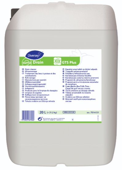 Picture of SUMA DRAIN GTS PLUS Kanalizācijas cauruļu tīrīšanas līdzeklis 20L