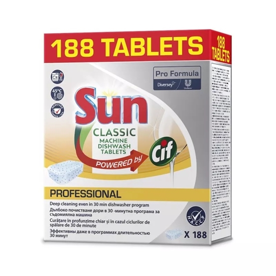 Picture of SUN ProFormula Dishwasher Tabs ClassicTrauku mazgājamo mašīnu tabletes, 188 gab.