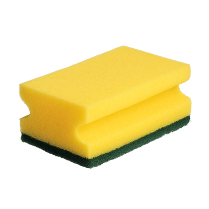 Attēls no Sūklis ar abrazīvu, 150x90x45mm, dzeltens/zaļš