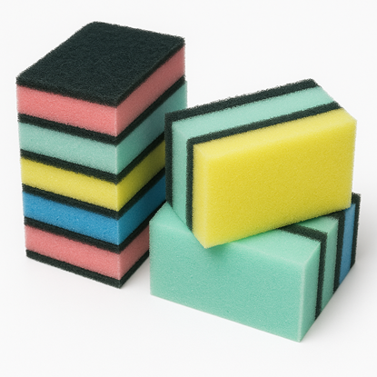 Attēls no Sūklis ar abrazīvu, 78x53x25mm, dažādas krāsas, (10gab)