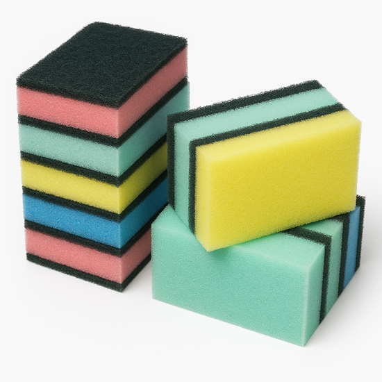 Picture of Sūklis ar abrazīvu, 78x53x25mm, dažādas krāsas, (10gab)