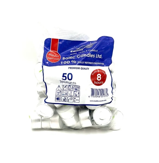 Picture of Svece parafina T-gaisma ar alumin. pamatu, 50 gab.(10 pieak./1 kaste)