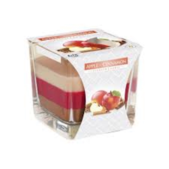 Picture of Svece stikla traukā 8x8cm arom.32h Apple-