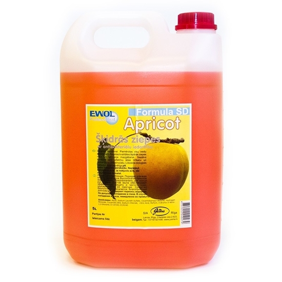 Picture of Šķidrās ziepes EWOL Formula SD APRICOT 5L (2gab./kastē)