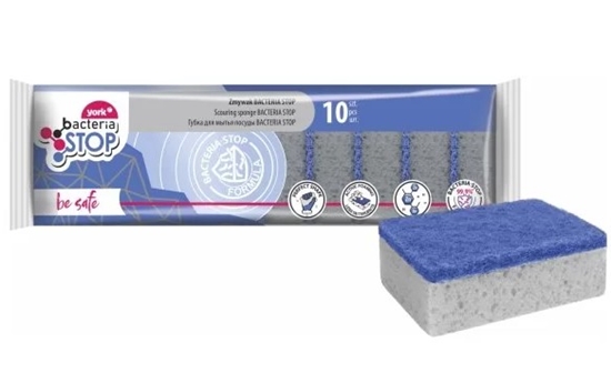 Picture of Sūklis trauku mazgāšanai York  bacteria stop 10gb, 32iepak/kastē