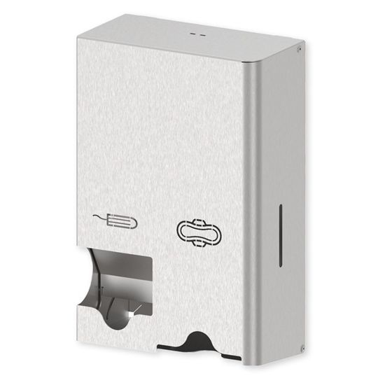 Picture of Tamponu un ieliktņu dozators Kompakt, 21,1x10x31,2 cm, nersūsējošā tērauda