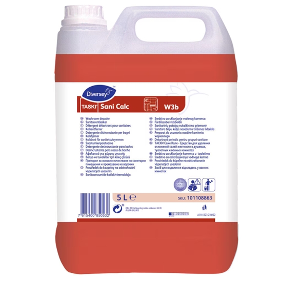 Picture of TASKI SANI CALC Skābs kaļķa nogulšņu noņemšanas līdzeklis 5L (2gab/iep)