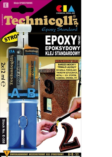 Picture of Technicqll Klej epoksydowy standardowy 2x12ml E-402