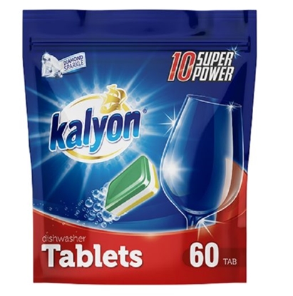 Picture of Trauku mazgājamo mašīnu tabletes KALYON 10in1 SuperPower 60gb