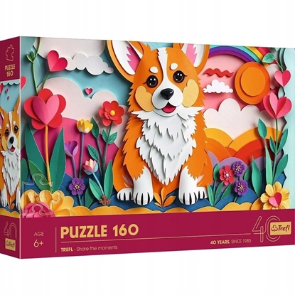 Picture of Trefl Puzzle z efektem 3D - 40-lecie Trefl - Piesek 160 elementów (40050)