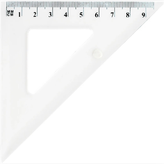 Picture of Trīsstūris 45*/10cm caurspīdīgs GR854T