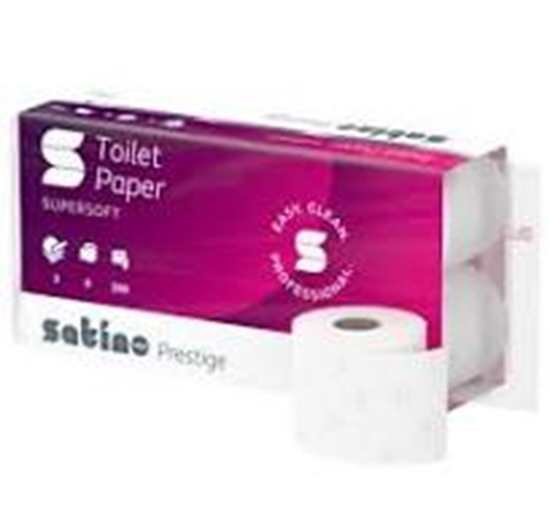 Picture of Tualetes papīrs Satino prestige 3 kārtu, 8 ruļļi 27, 5m