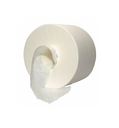 Picture of Tualetes papīrs, balts, 2-slāņu, 616 loksnes (12,5x18cm), 111m, ø15cm, 16g/cm2, (12gab/iep