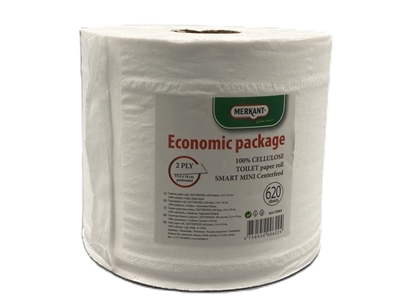 Picture of Tualetes papīrs, balts, 620 loksnes, 112m,SMART ONE  CENTERFEED, 13,4x18cm, (12gab/iep)