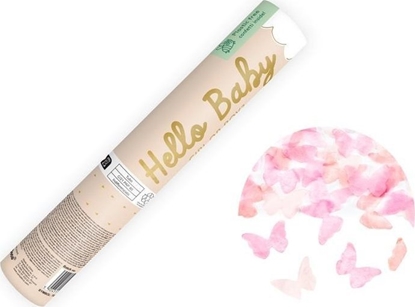 Picture of Tuba z motylkami róowymi 20cm