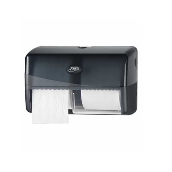 Picture of Turētājs diviem tualetes papīra ruļļiem, PEARL Duo Compact, 19x30x17cm, melns