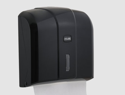 Picture of Turētājs roku dvieļu V loksnēm, K4B, 28x27x13cm, melns, (10 gab/kastē)