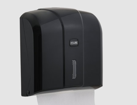 Picture of Turētājs roku dvieļu V loksnēm, K4B, 28x27x13cm, melns, (10 gab/kastē)