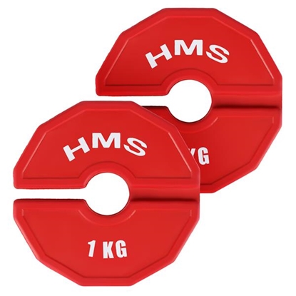 Picture of Universālie svara diski TSN100 PLATE FOR STRENGTH AND FITNESS TRAINING OVERLAY TYPE 2 x 1 KG HMS