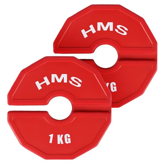 Picture of Universālie svara diski TSN100 PLATE FOR STRENGTH AND FITNESS TRAINING OVERLAY TYPE 2 x 1 KG HMS