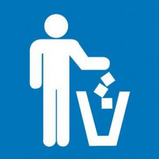 Picture of Uzlīmes "Atkritumu tvertne", 114mmx114mm