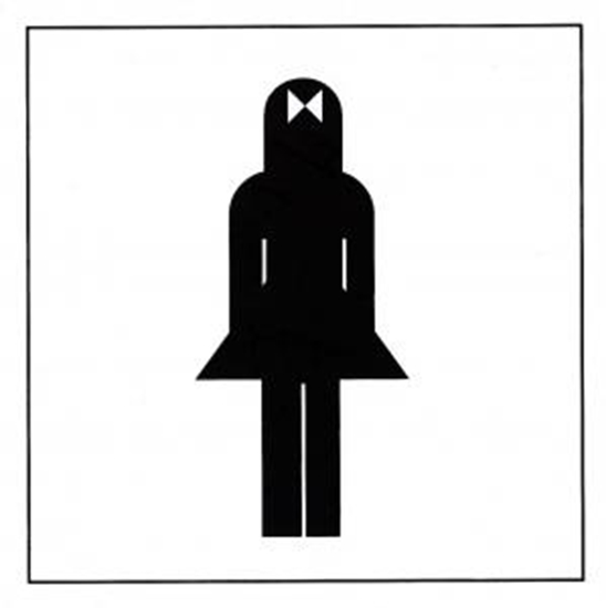 Picture of Uzlīmes "WC, sieviešu", 114mmx114mm