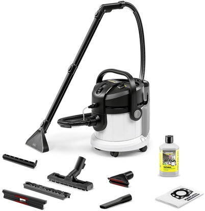 Attēls no Vacuum Cleaner|KARCHER|Input power 1000 W|Dust capacity 4 L|Drum vacuum|Cleaning type Dry&wet|Dust container Bagless|Colour Black/Grey/White|1.081-155.0