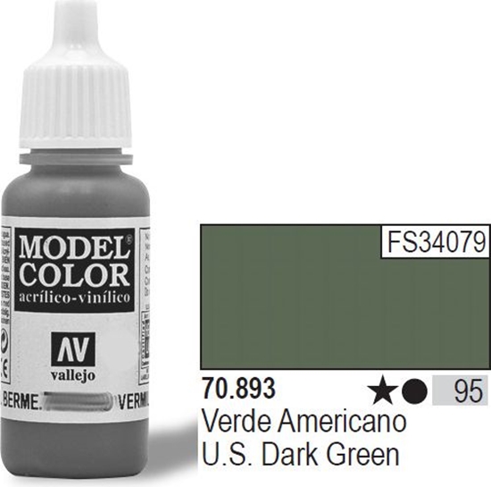 Picture of Vallejo Farba Nr95 US Dark Green 17ml - 70893