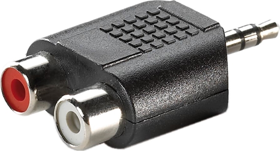 Picture of Value 3.5mm Adapter, 1x 3.5mm M to 2x RCA F