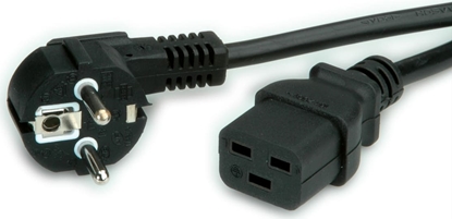 Picture of Value Power Cord 3P German Type, IEC320 - C19 16A, black, 0.8 m
