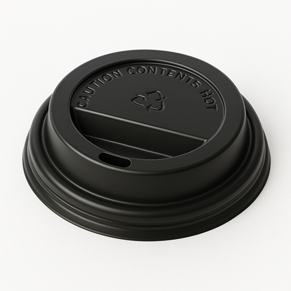 Picture of Vāciņs glāzēm 360-480ml, PS, 90mm, melns, 100gab.  (netto svars 0,32kg)