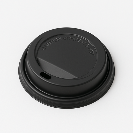 Picture of Vāciņš glāzēm 240ml, PS, 80mm, melns, 100gab. (netto svars 0,24kg)