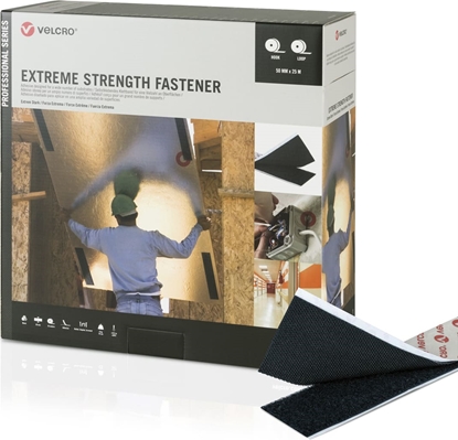 Picture of Velcro ® Extreme Strength Fastener 25m Hakenband 25m Flauschband, Haken & Flausch 50mm schwarz