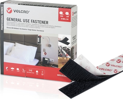 Picture of Velcro ® General Use Fastener 5m Hakenband 5m Flauschband, Haken & Flausch 20mm schwarz