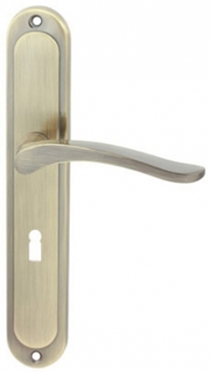 Изображение Verso Klamka z dugim szyldem NICOLE na klucz 72 patyna VN7KP