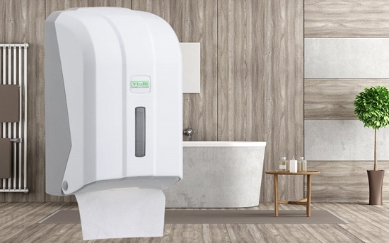 Picture of VIALLI Turētājs tualetes papīram K6, balts ( C,V ) loksnes