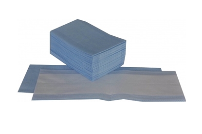 Attēls no Vienreizējais mops ar līplenti, 3-slāņu, 42x13cm, viskoze/polsters, zils, (20gab)