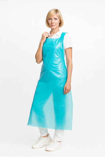 Picture of Vienreizlietojamais priekšauts HYGOSTAR, 125x70cm, LDPE, 20my, zils, 100gab., (10iep/kastē